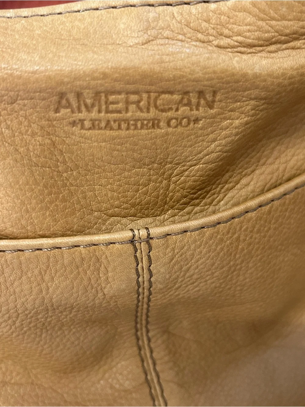 NWT American Leather large studded hobo